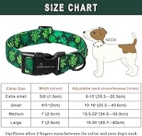 Vista 71 de Aring Pet Collar de algodón, ligero y ajustable, con hebilla de liberación rápida para perros pequeños, medianos y grandes, para cachorros, XS