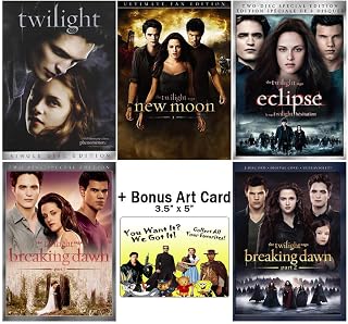 The Complete Twilight Saga Collection: Movies 1-5 + Bonus Art Card
