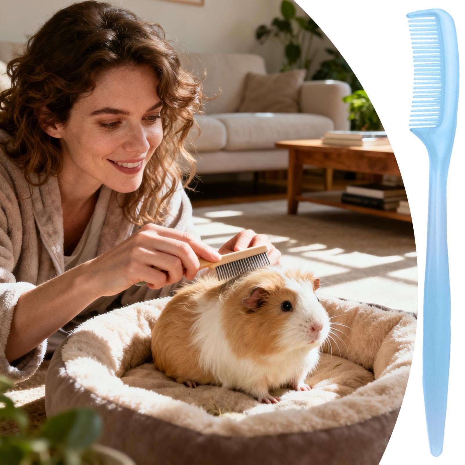 Brosse de nettoyage pour petits animaux | Brosse de nettoyage pour hamster, furet d'intérieur, pelage, peau sensible, soins quotidiens