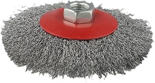 Rotary Stainless Steel Wire Brush Bevel Wheel 100mm for M14 Thread Angle Grinders Perfect for Metal and Stone Cleaning
