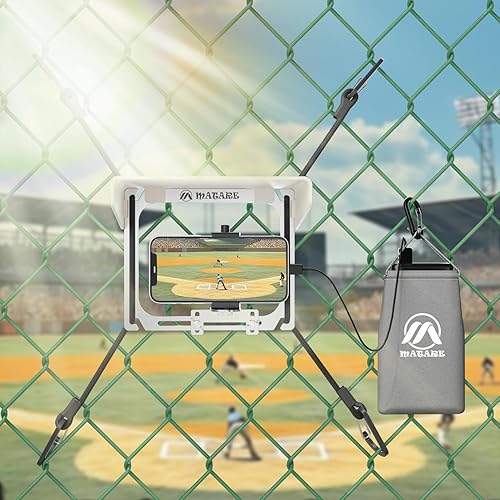 Miniatura 7 de Montura de Valla para Celular con Sombra, Kit de Montaje para Grabación de Juegos Compatible con Gamechanger, iPhone, Mevo Start, Teléfonos y GoPro,