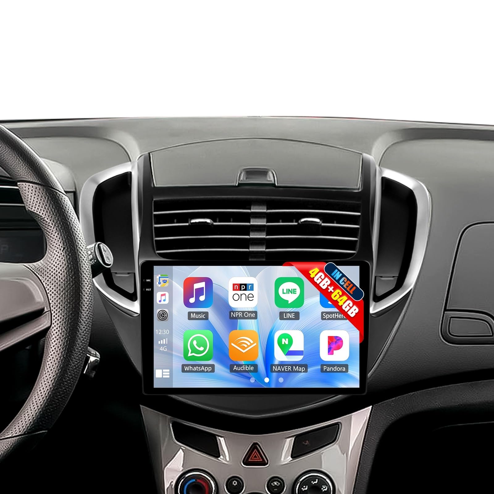 Amazon.com: CAMECHO 4G+64G Car Radio Stereo for Chevrolet Chevy