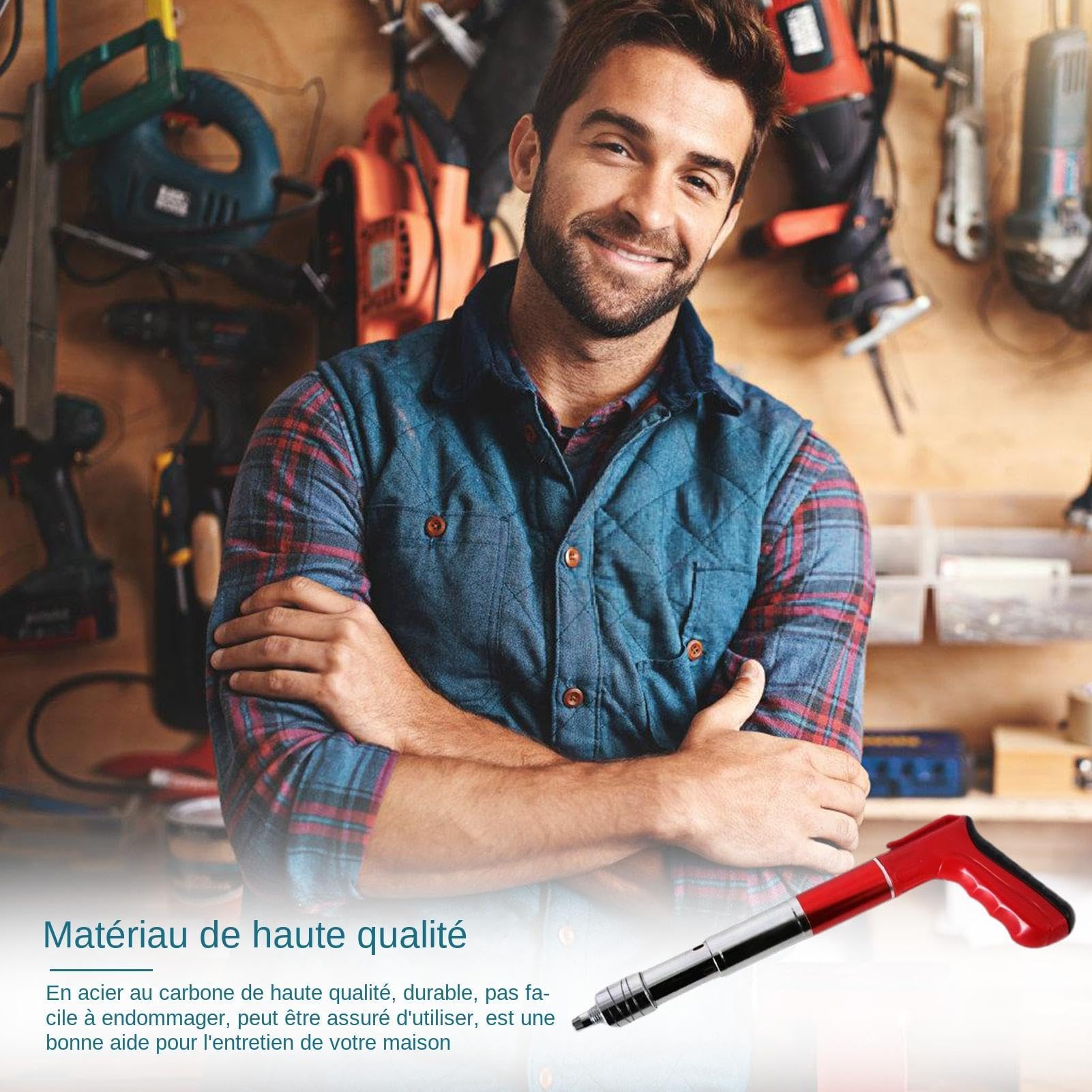 Chiodatrice a Parete In Cemento – Macchina A Pin Manuale, Strumento
