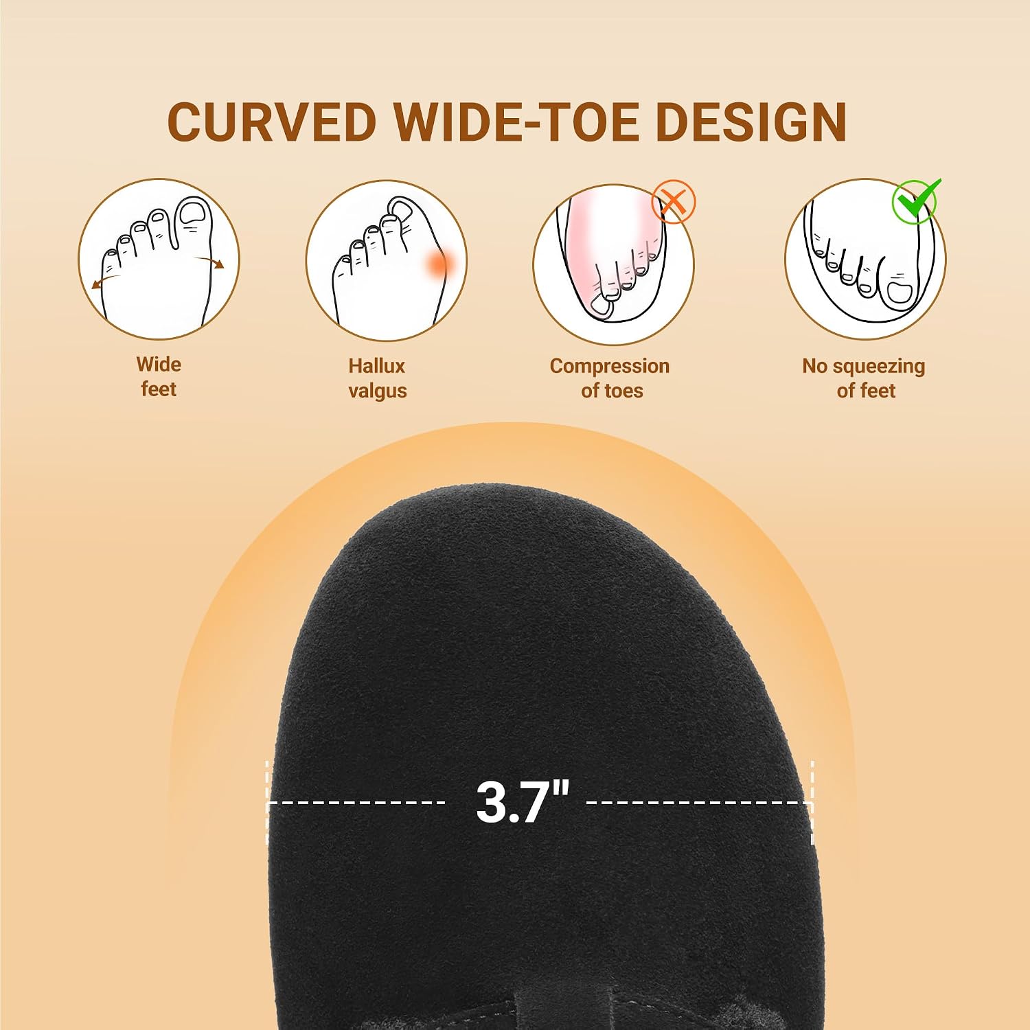 DREAM PAIRS Genuine Suede Mules Slippers for Women