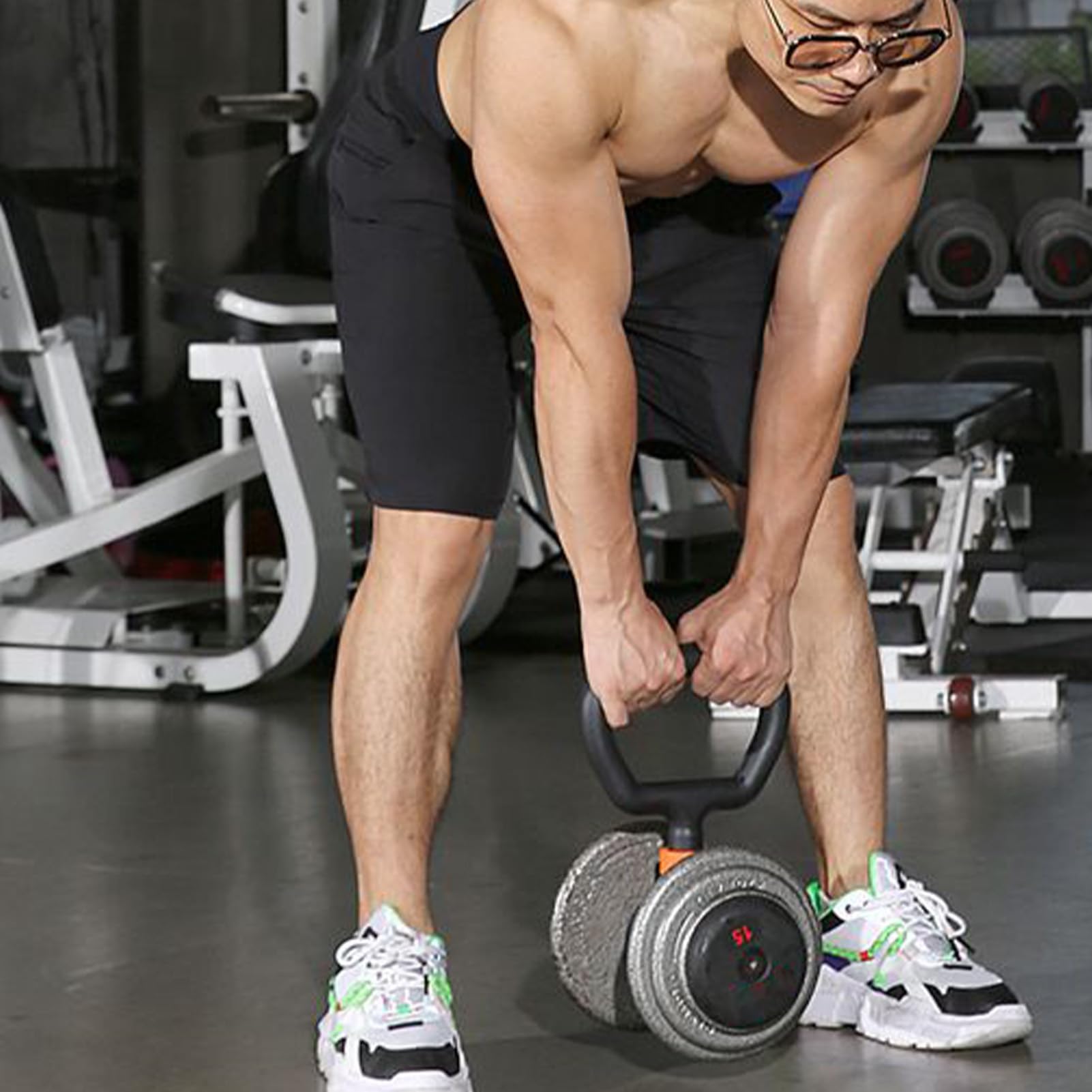 Poignée convertisseur kettlebell pour haltérophilie | Accessoire portable pour la salle de sport à domicile ; convient pour le bodybuilding et la musculation ; permet de faire du