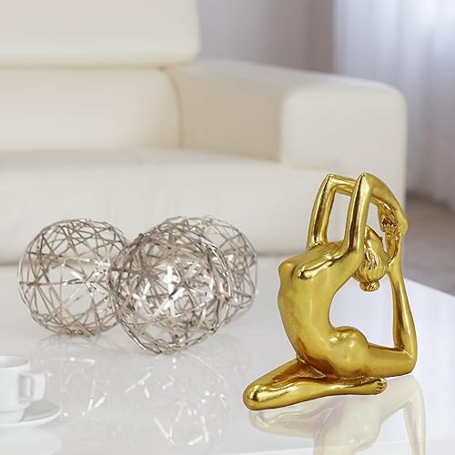 Miniatura 5 de Estatuas de yoga para decoración de habitación, escultura de decoración de mesa zen para accesorios de meditación, pequeñas figuras estéticas para