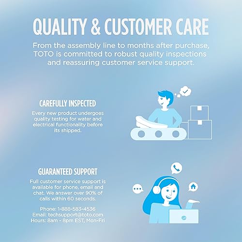 Miniatura 10 de TOTO WASHLET+ S7 - Asiento de inodoro electrónico con bidé EWATER+ con limpieza de tazón y varita y tapa contemporánea, alargado, algodón blanco