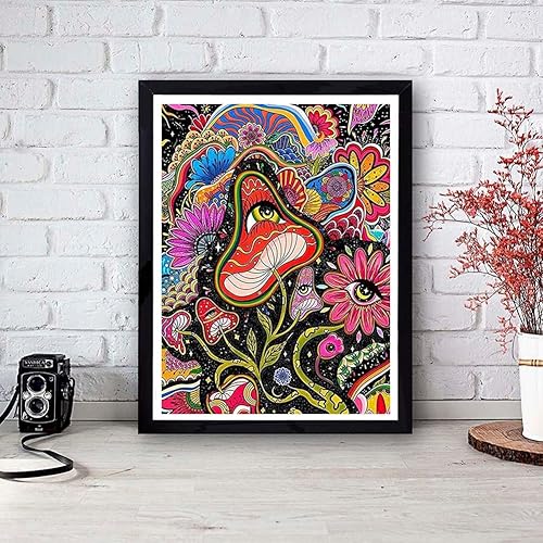 Miniatura 4 de Kits de pintura de diamantes de hongos, kits de pintura de diamantes 5D para adultos y niños, kits de arte de diamantes de bricolaje, pintura de