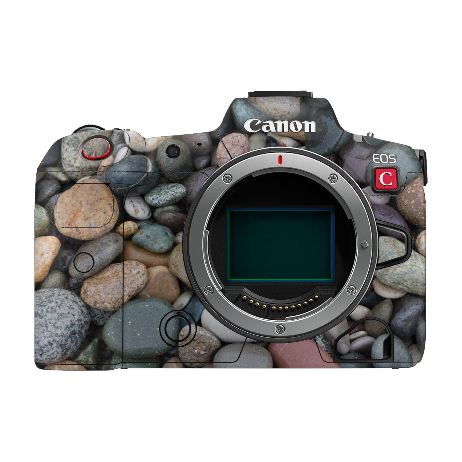 Camera Skin Compatible with Canon EOS R5C (2022) - Riverbed - Premium 3M Vinyl Protective Wrap Decal Cover - Easy to Apply | Crafted in the USA by MightySkins
