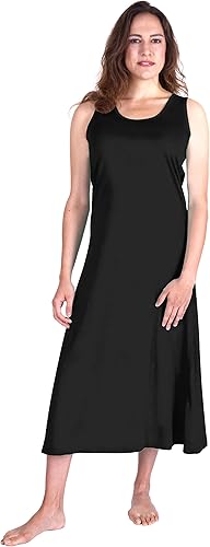 Cool-jams Camisón sin sudor para mujer, absorbe la humedad, camisón largo sin mangas para mujer