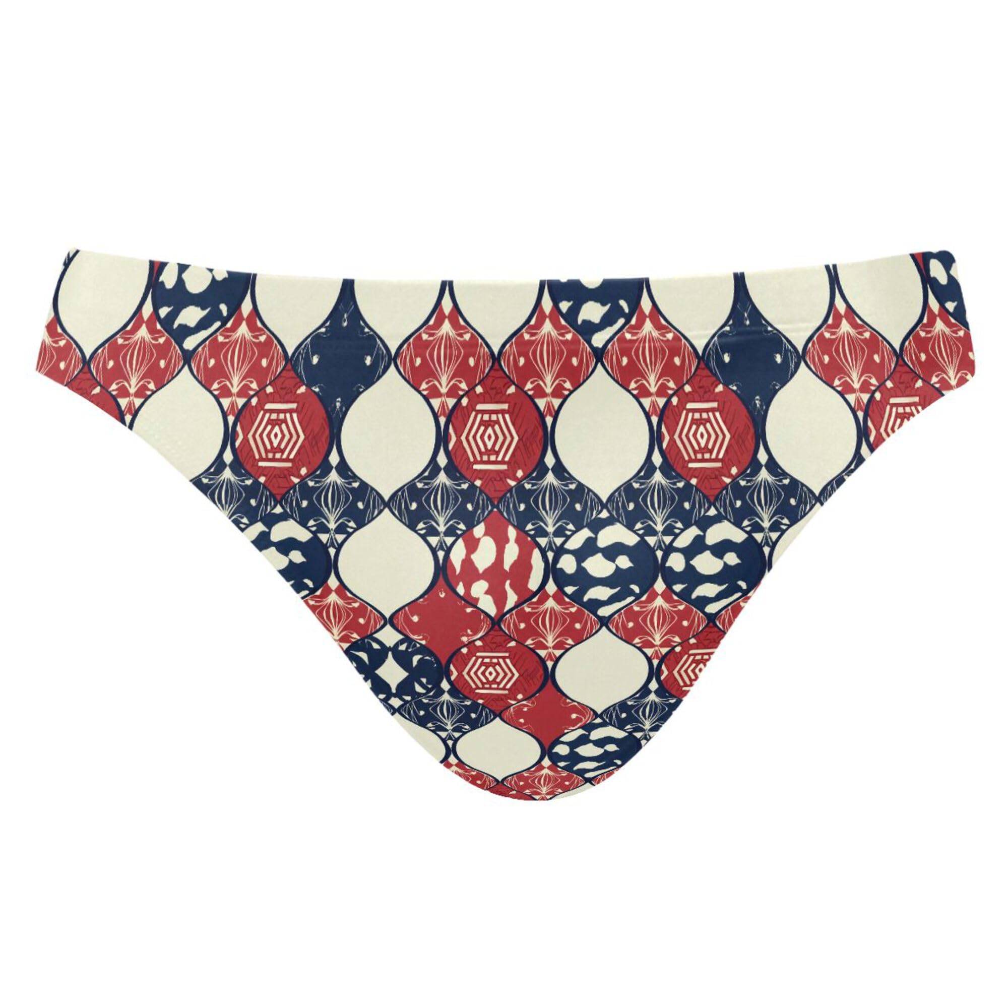 S Husky Navy Blue Red Window Paper-Cut Swim Briefs for Men Bikini Swimwear Boys Short XXL B0404721