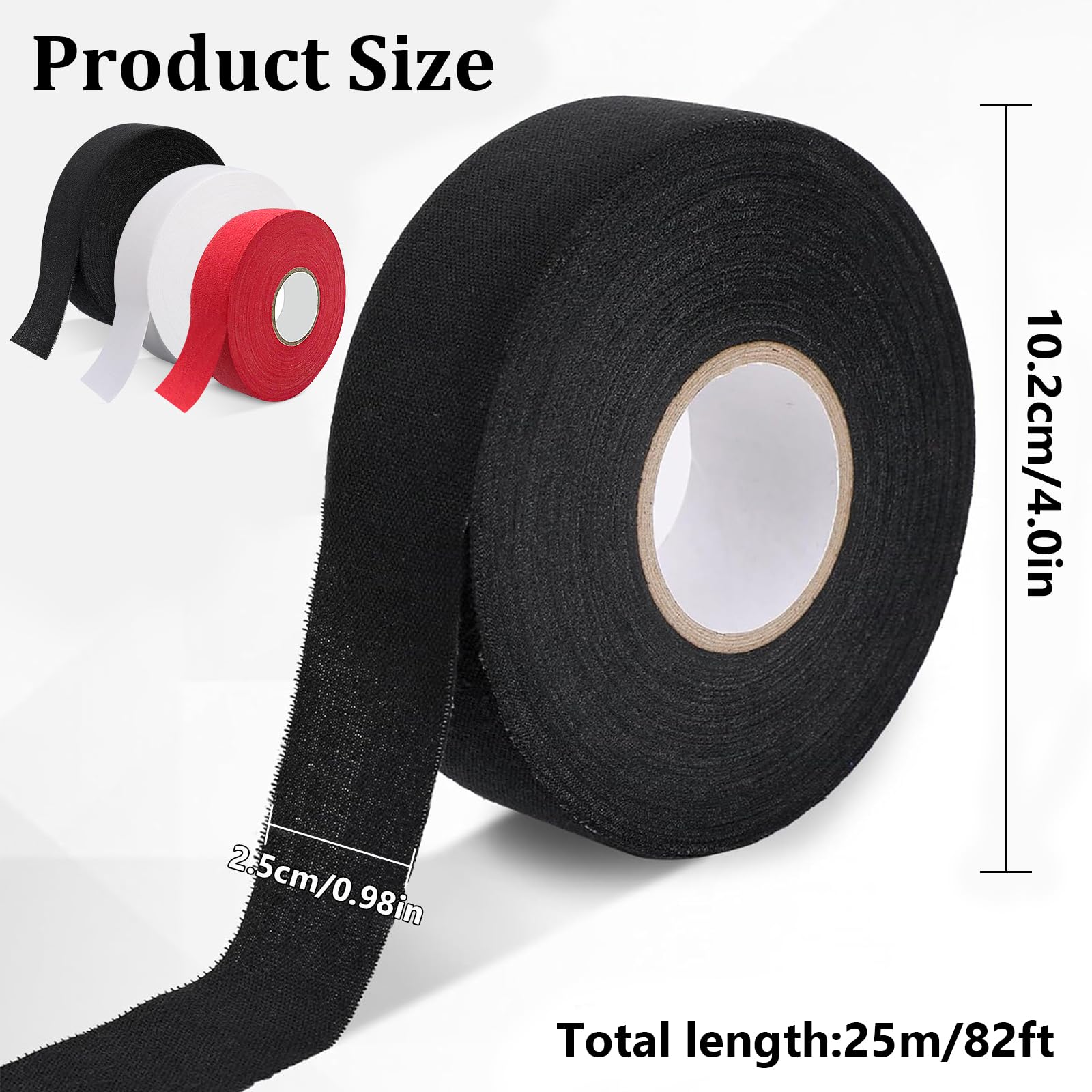 Nastro adesivo per hockey e hockey, antiscivolo, autoadesivo, per racchette da hockey, nastro antiscivolo, per impugnatura sportiva, per hockey su ghiaccio, per badminton Grip Skipping Rope, Golf Pole