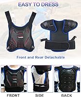 Vista 6 de StarknightMT Equipo de Bicicleta de Tierra para Niños - Equipo de Motocicleta Juvenil Protector de Conducción Traje de Armadura de Motocross