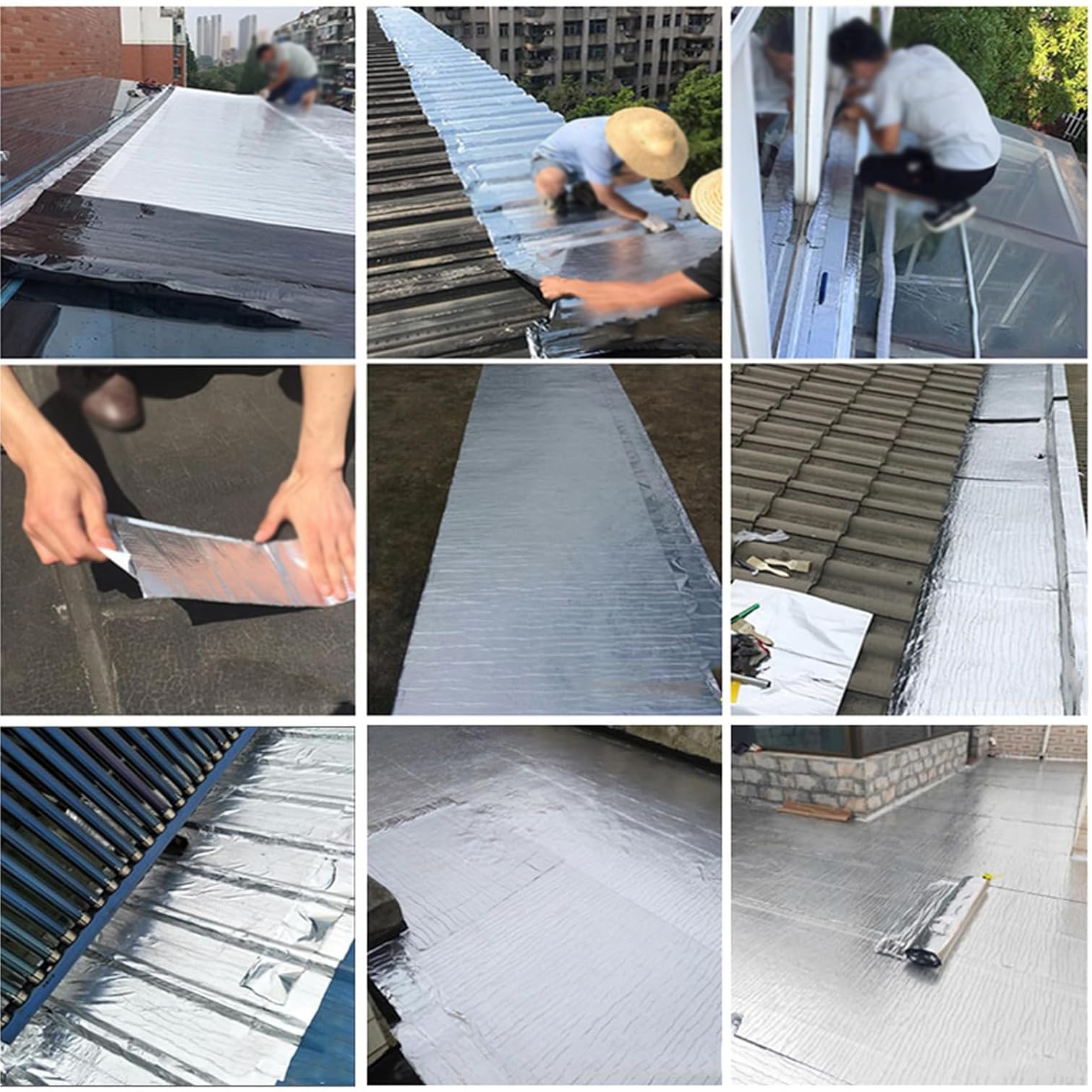 Ilat - Nastro bituminoso autoadesivo, impermeabile, sigillante per tetti, grondaie e fori (0,3 x 7 m) e resistente alle intemperie