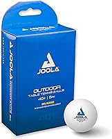 JOOLA Outdoor Ping Pong Balls 40mm 6-Pack - Durable Weatherproof Table Tennis Balls for Training, Recreation & Cat Toy - White