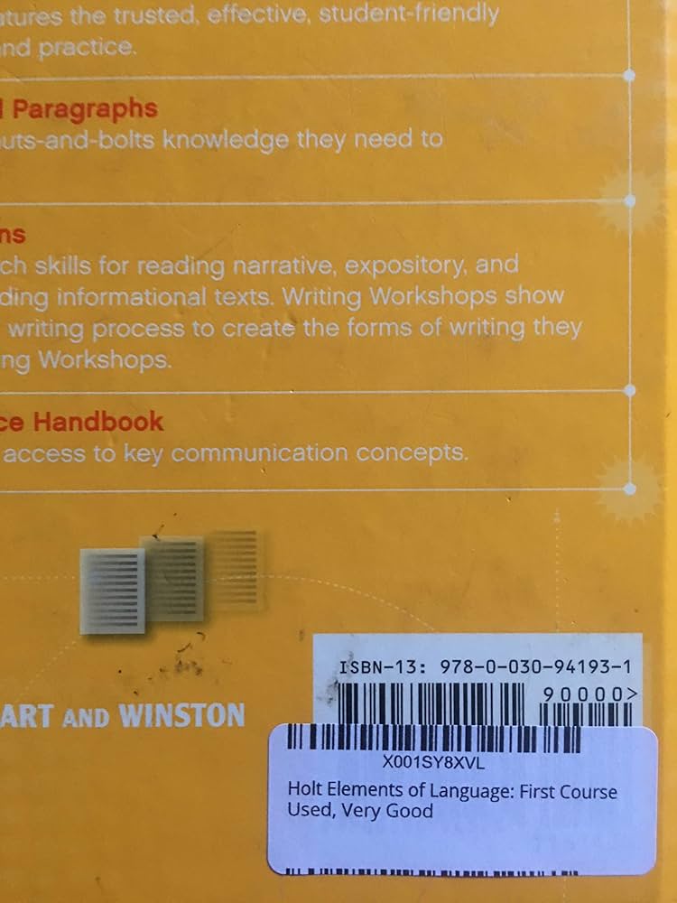 Elements of Language: Student Edition Grade 7 2009: Judith L