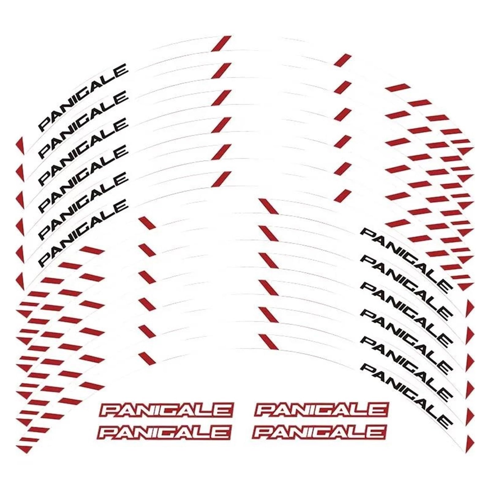 12 X Thick Edge Outer Rim Sticker Stripe Wheel Decals for Ducati 1299 for Panigale S 959(Color2)