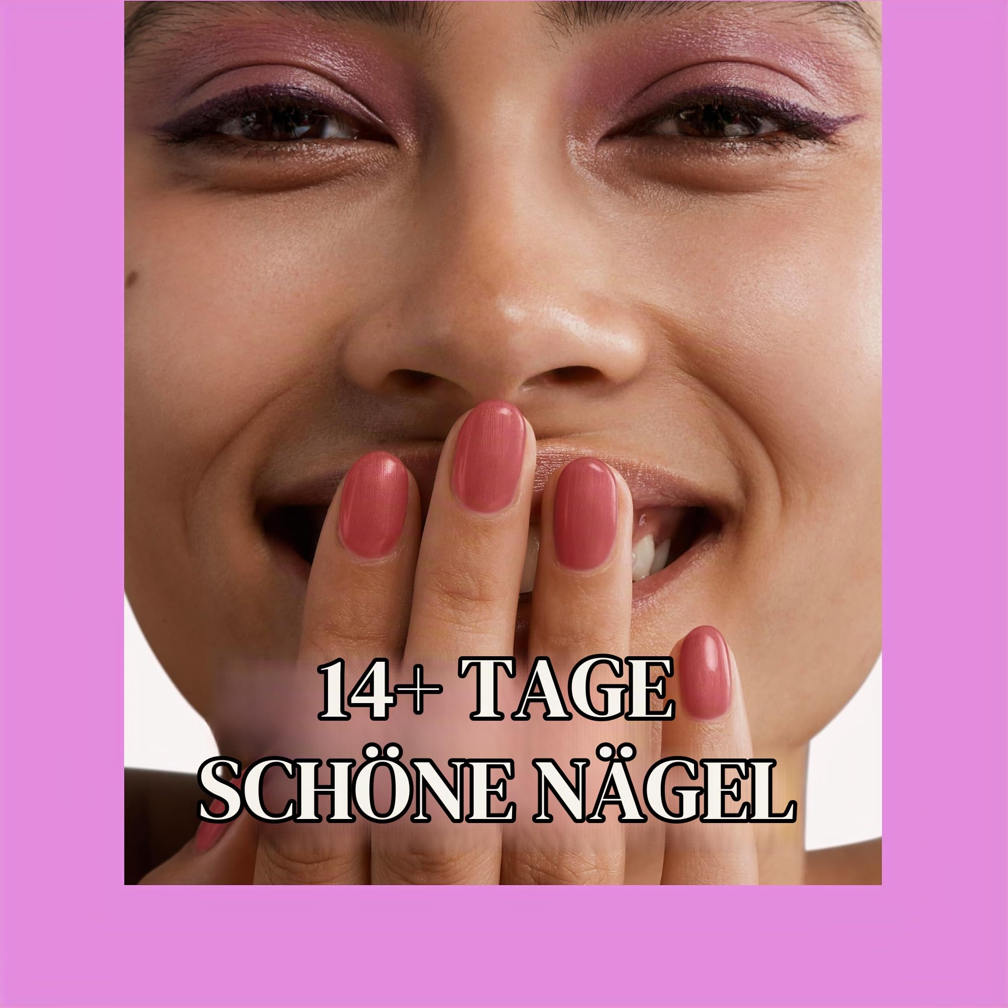 Pink Gellac Gel Nägel Set - UV Nagellack Set mit Premium UV Lampe Schwarz, 4x Roten Farbtönen 15 ml, Top Coat Gel, Base Coat, Nagelfeile, Entferner & Cleaner - Nägel Selber Machen in Salonqualität