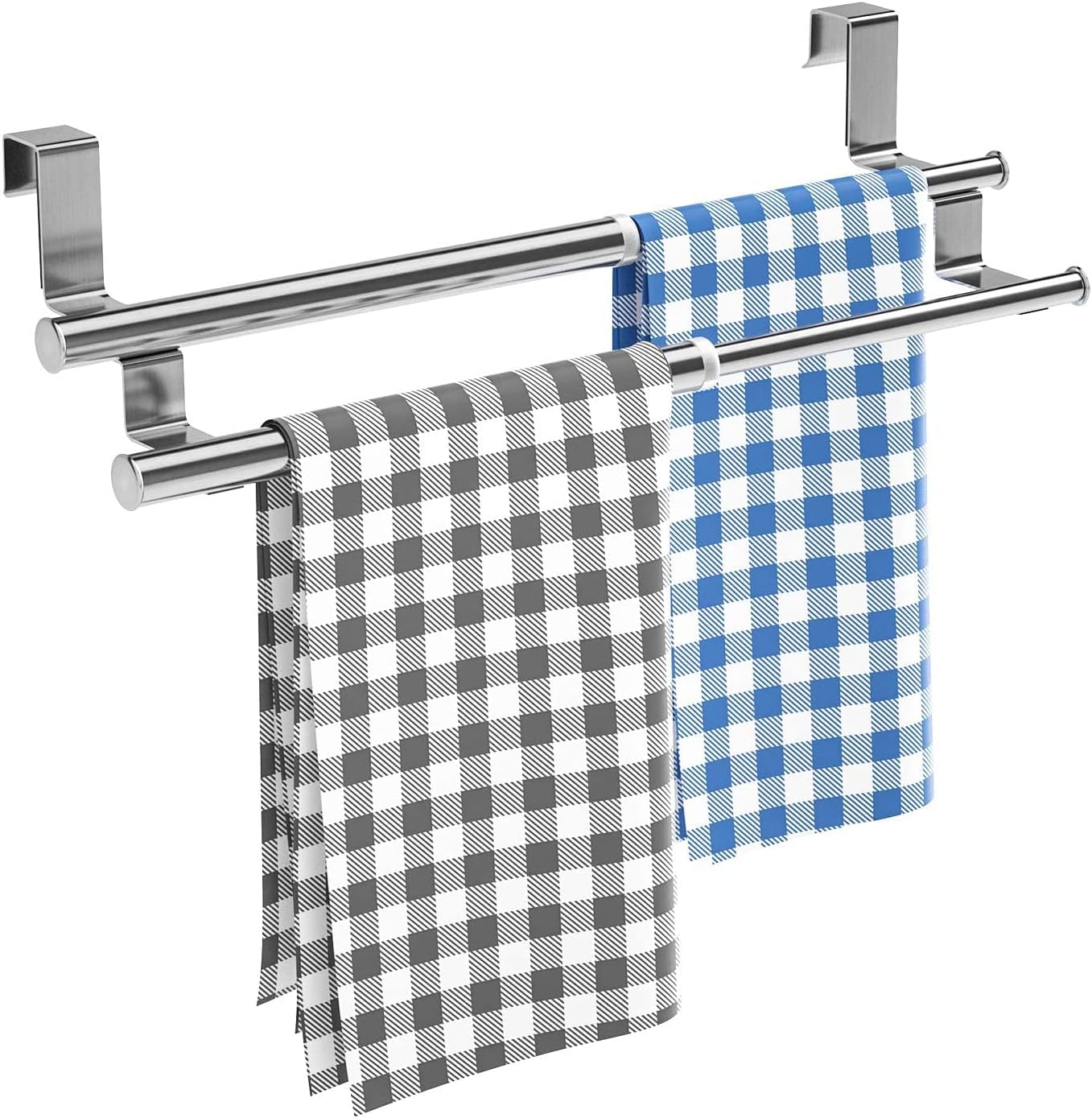 HapiRm Kitchen Towel Holder Over Door Towel Rack, Expandable Tea Towel