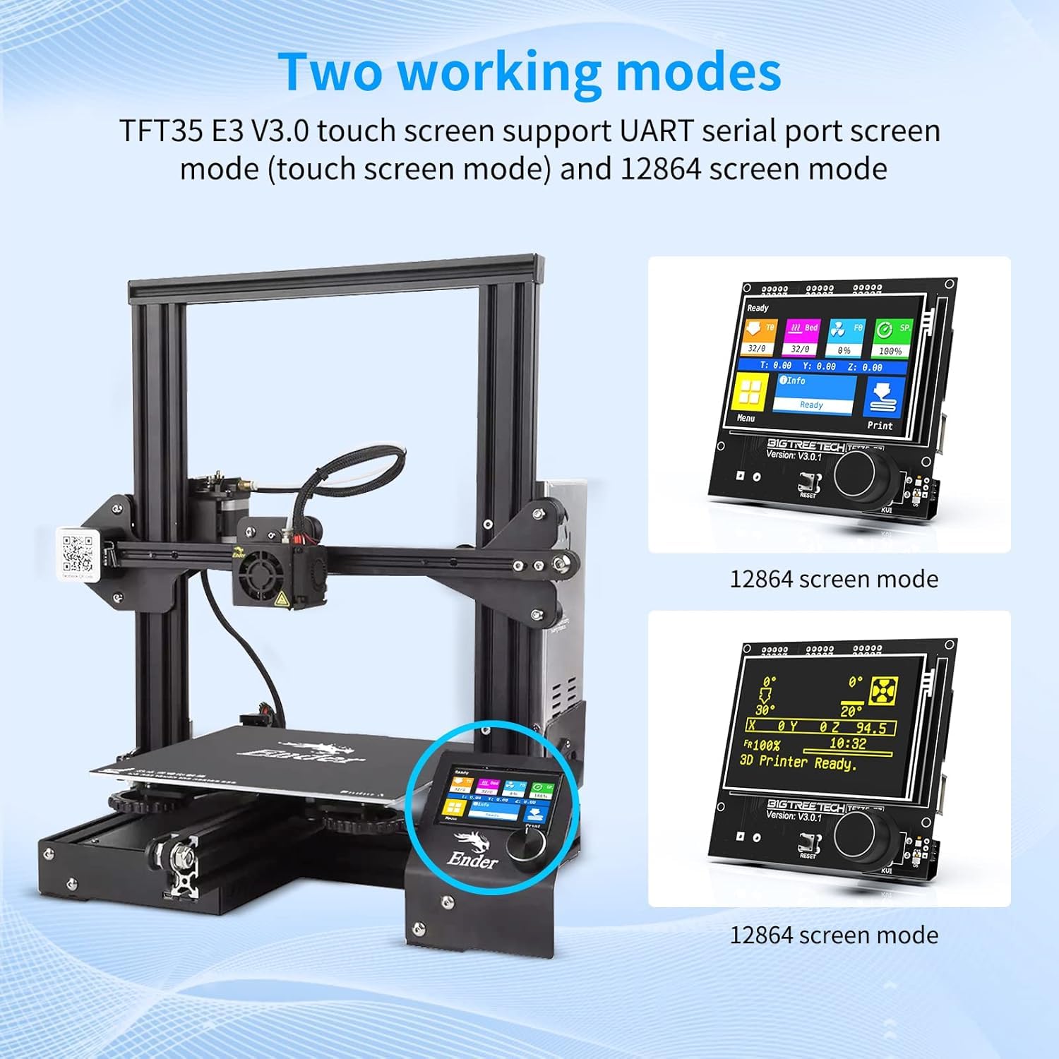 BIGTREETECH Display touchscreen TFT35 E3 V3.0 RepRap Smart Controller Panel compatibile con SKR V1.3 SKR PRO Board per stampante 3D Ender 3 / CR10
