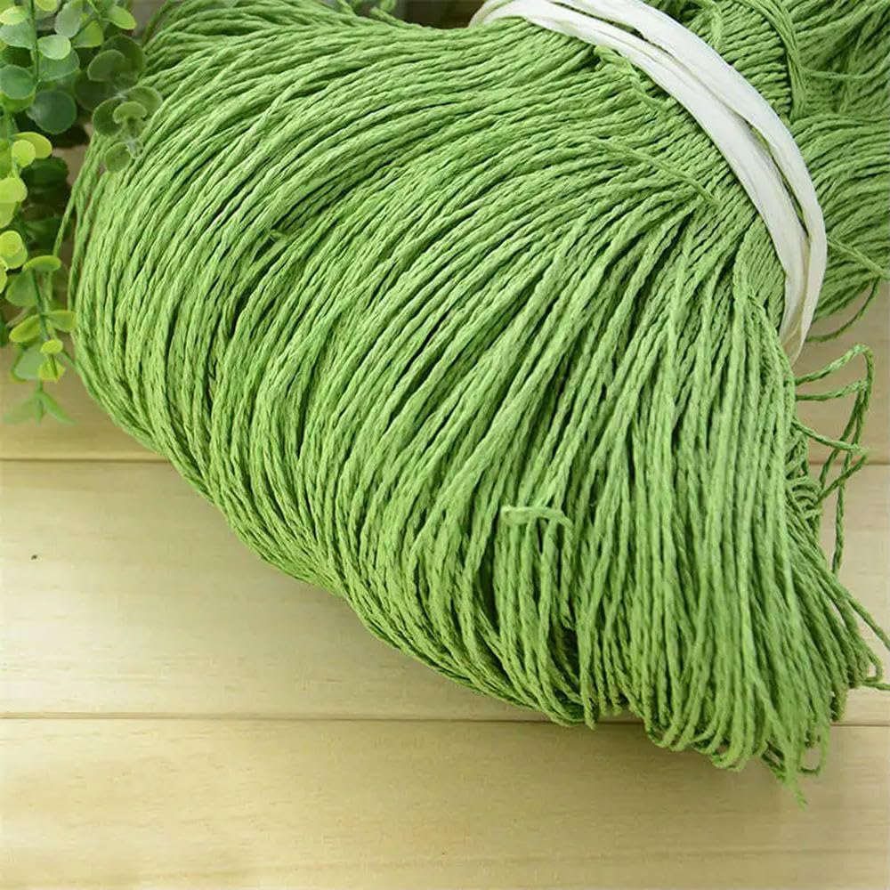 VIXDA 500g Raffia Yarn Raffia Straw Yarn Knitting Crochet Yarn Summer Hat Yarn Raffia Thread for Crochet Knitting DIY Handmade