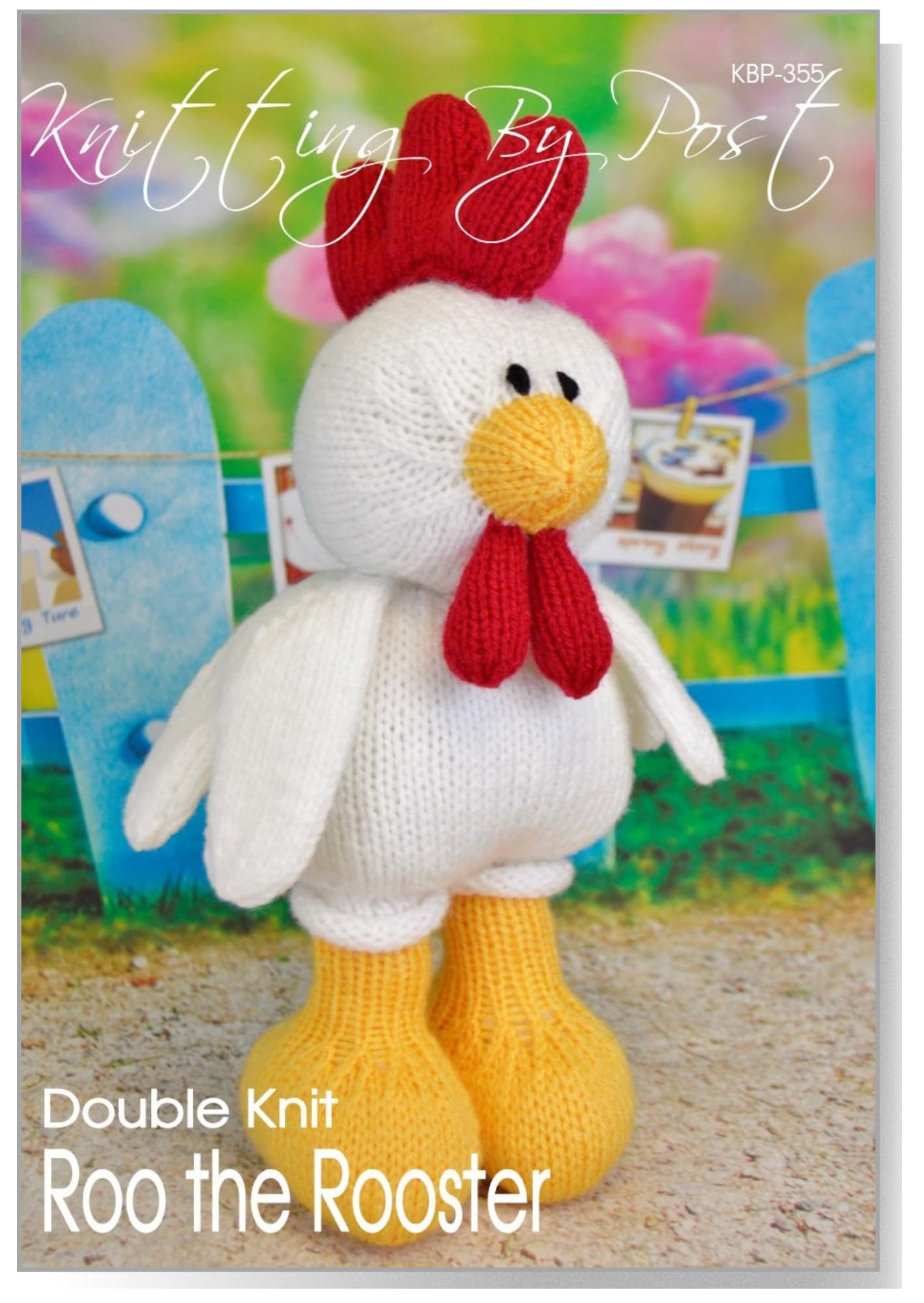 Knitting By Post Multicolor Knitting Pattern - Roo The Rooster From Easter Knitters A5 Uk Leaflet. Knit Cute Handmade Gifts. Fun Quick & Easy Beginner Soft Toy Knits. - Uk Knitting Pattern
