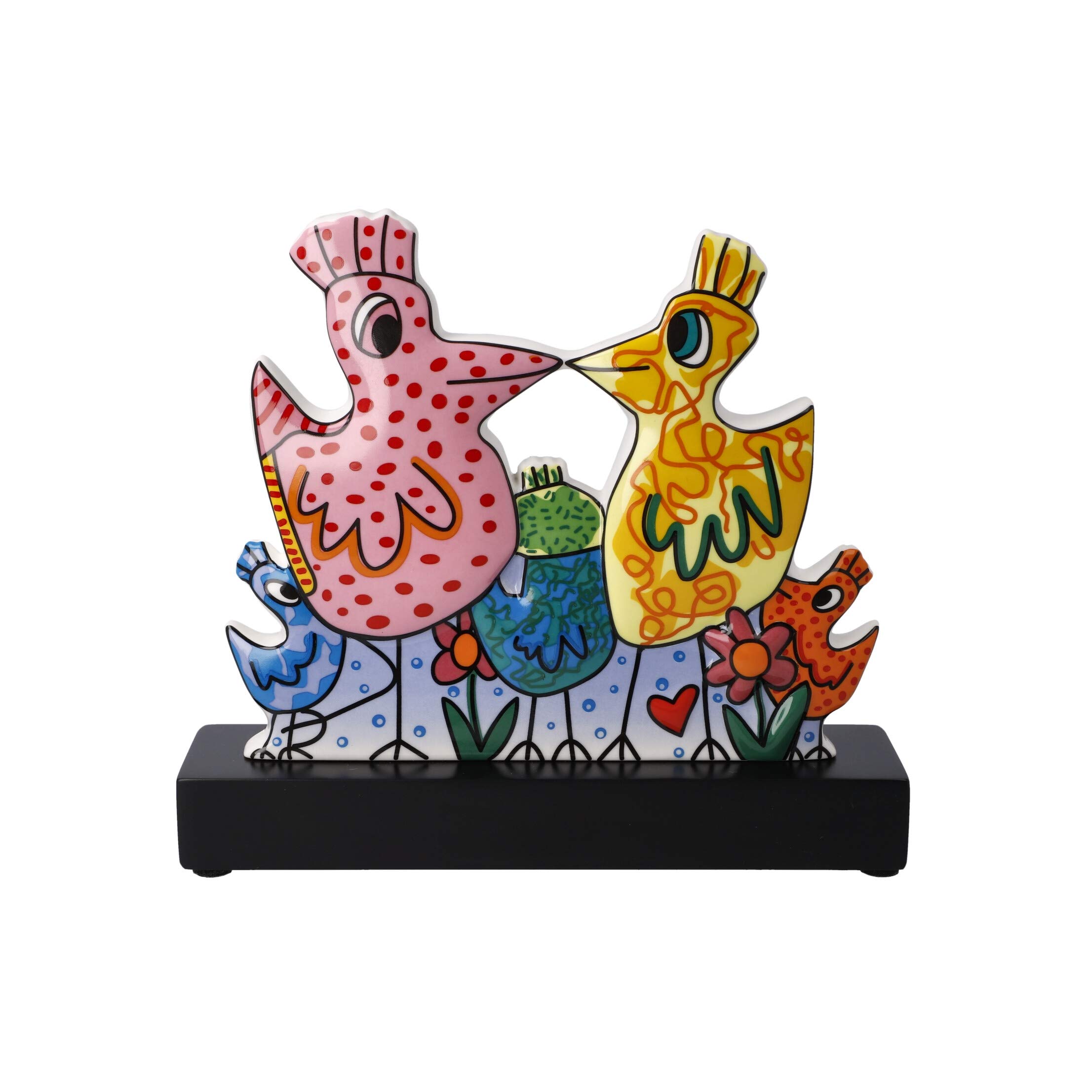 Goebel Our Colorful Family Sammlerfigur James Rizzi aus Porzellan in Bunten Farben, Maße: 19cm x 5cm x 16,5cm, 26-102-88-1