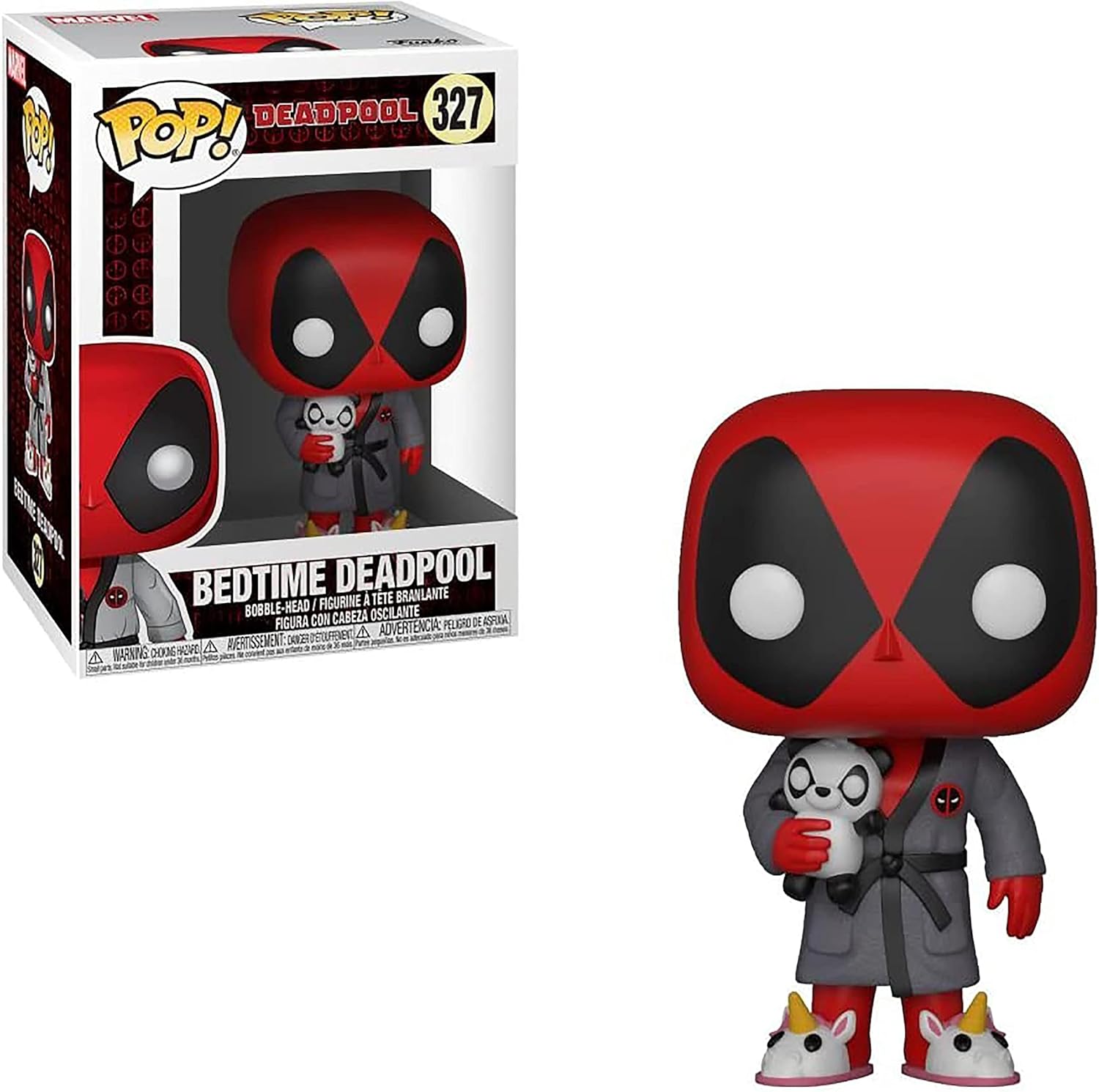 Funko Pop Marvel: Deadpool Playtime - Deadpool in Robe - Collectable Vinyl Figure - Gift Idea - Official Merchandise - Toys for Kids & Adults - Superheroes Fans - Model Figure for Collectors