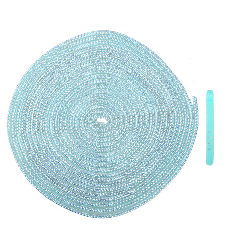 QLD COVER 4.8M(15.75FT) Spiral Cable Protector, Multicolor Suitable for Most Phone/Pad/Laptop USB Wire Cord Savers Protection Cover Anti-break Wrap Charger Data Line Cables Sleeves, Laser Blue