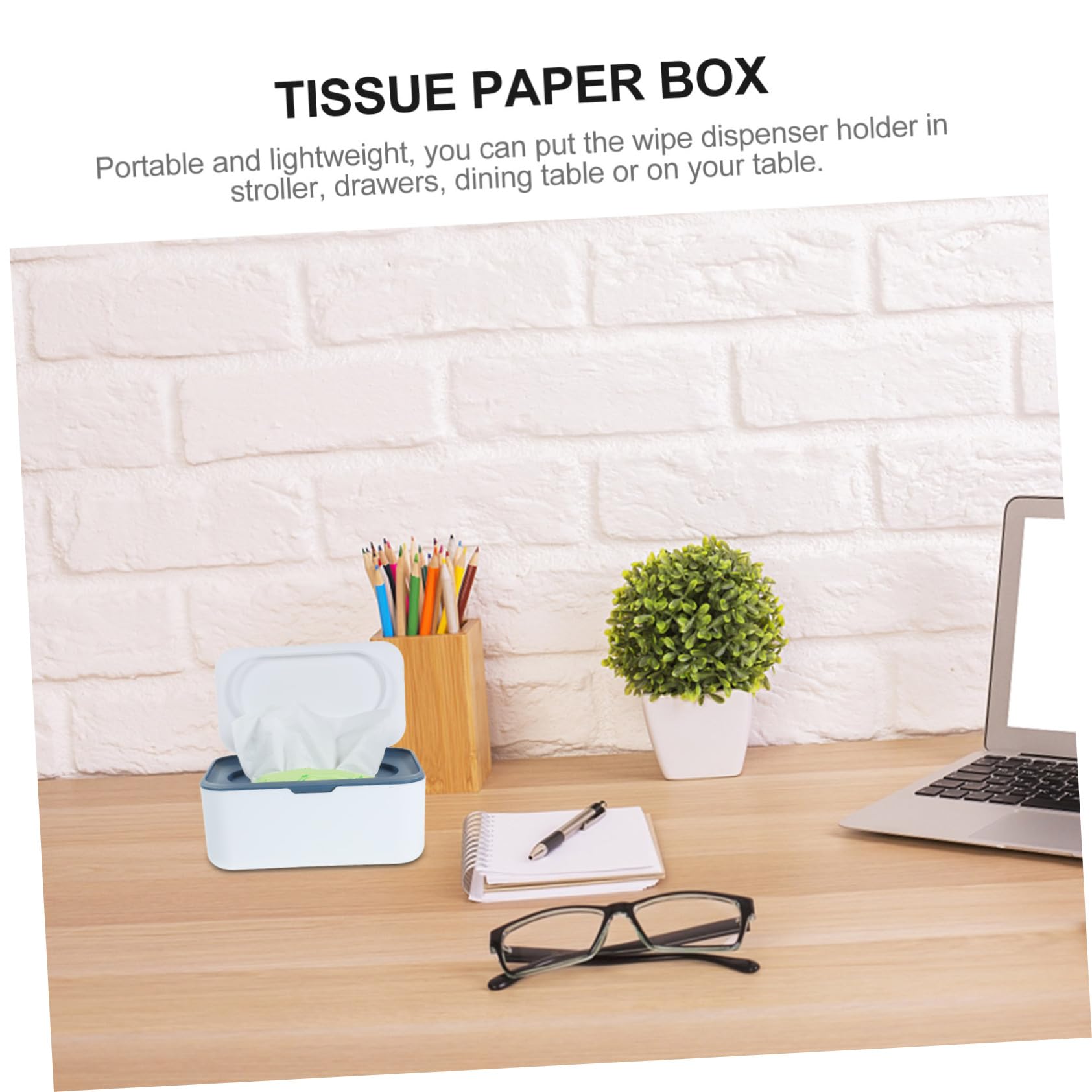 COSMEVIVI Box Tissue Box Small Tissue Case Wipe Holder Wipe Dispenser for Bathroom Wipe Container Storage for Car Wipes Holder for Bathroom Wipes Container Wipes Dispenser for Bathroom