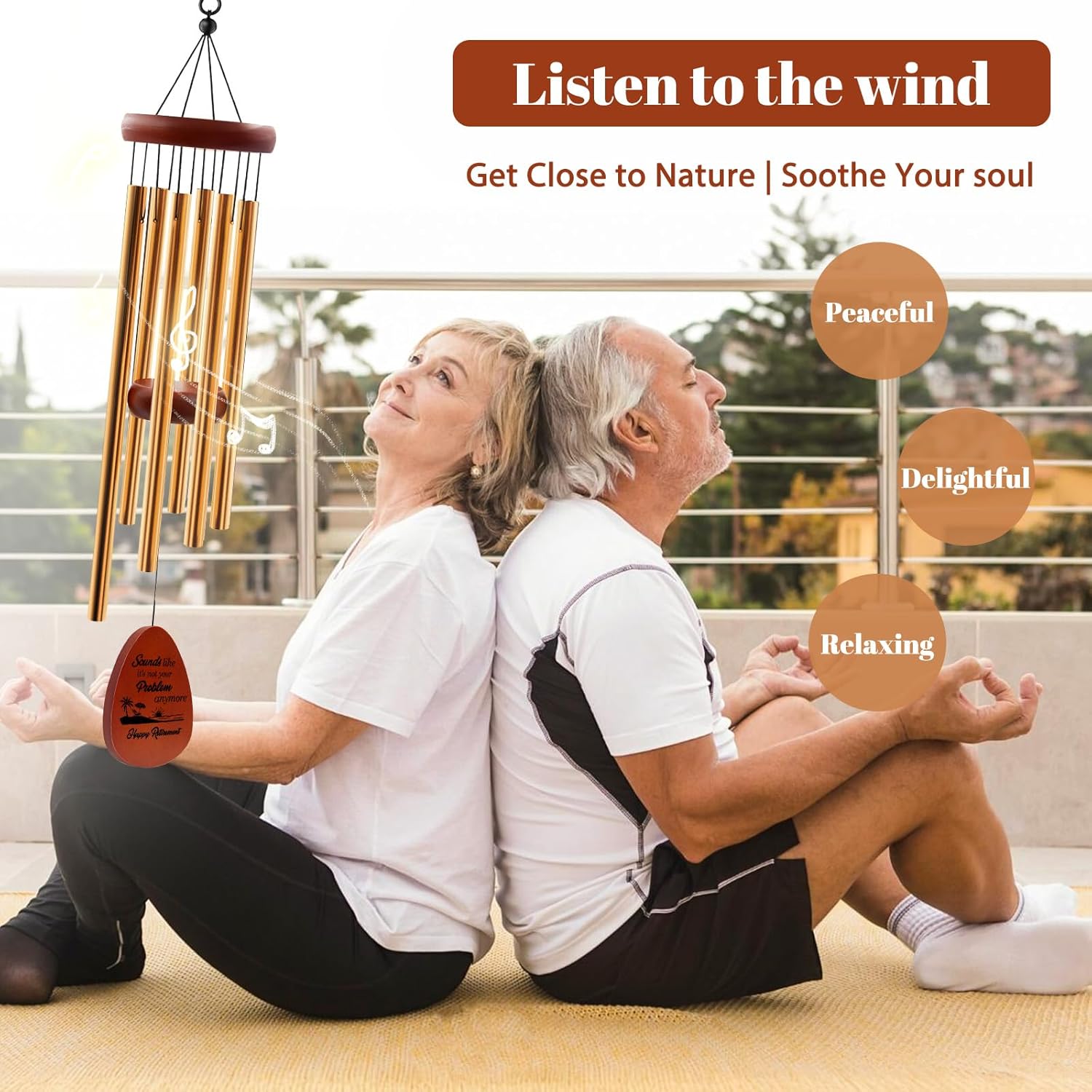 Retirement Gifts for Women Men 2026, Retirement Wind Chimes Gift for Christmas Thanksgiving, Farewell Gifts for Coworkers, Going Away Gift for Coworkers Boss Colleague Teacher, 25" - Image 7