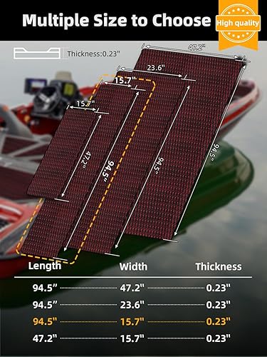 Miniatura 6 de FOCEAN Boat Flooring - EVA Foam Sea Boat Decking Diamond Marine Deck Mats for Bass Boats Pontoon Boats Jon Boats RV Yacht Kayak Floor