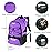 WOLT | Basketball Backpack Large Sports Bag with Separate Ball Holder & Shoes Compartment, Best for Basketball, Soccer, Volleyball, Swim, Gym, Travel (Purple)