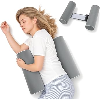 Body Pillow for Side & Back Sleepers Cylinder Storage Pillow High Density Foam Roll Pillow for Back & Knee Support Long Pillow for Bed Reading & Relaxing