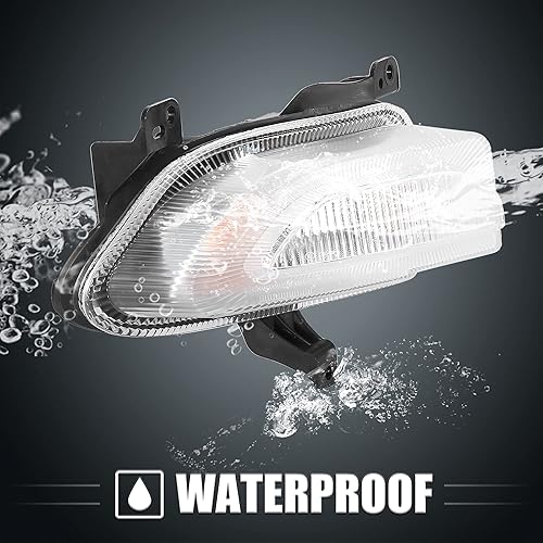 Miniatura 7 de X AUTOHAUX Luz de señal delantera del coche lado del pasajero para Jeep Renegade 2015-2018 reemplazo CH2531105 68256431AA