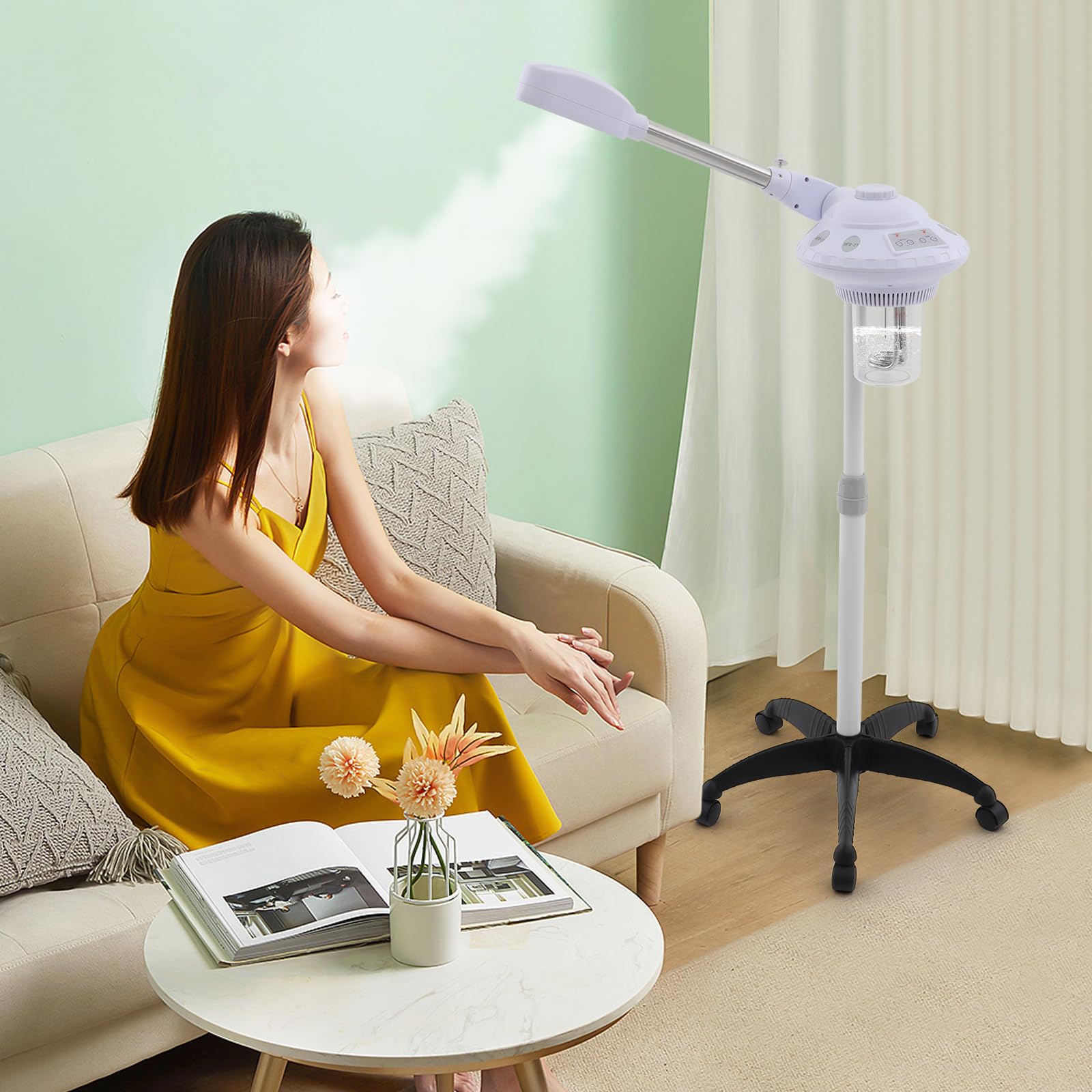 Vapozon Ozono vaporizzatore a vapore, 750 W, vaporizzatore per sauna facciale, vaporizzatore per ozono