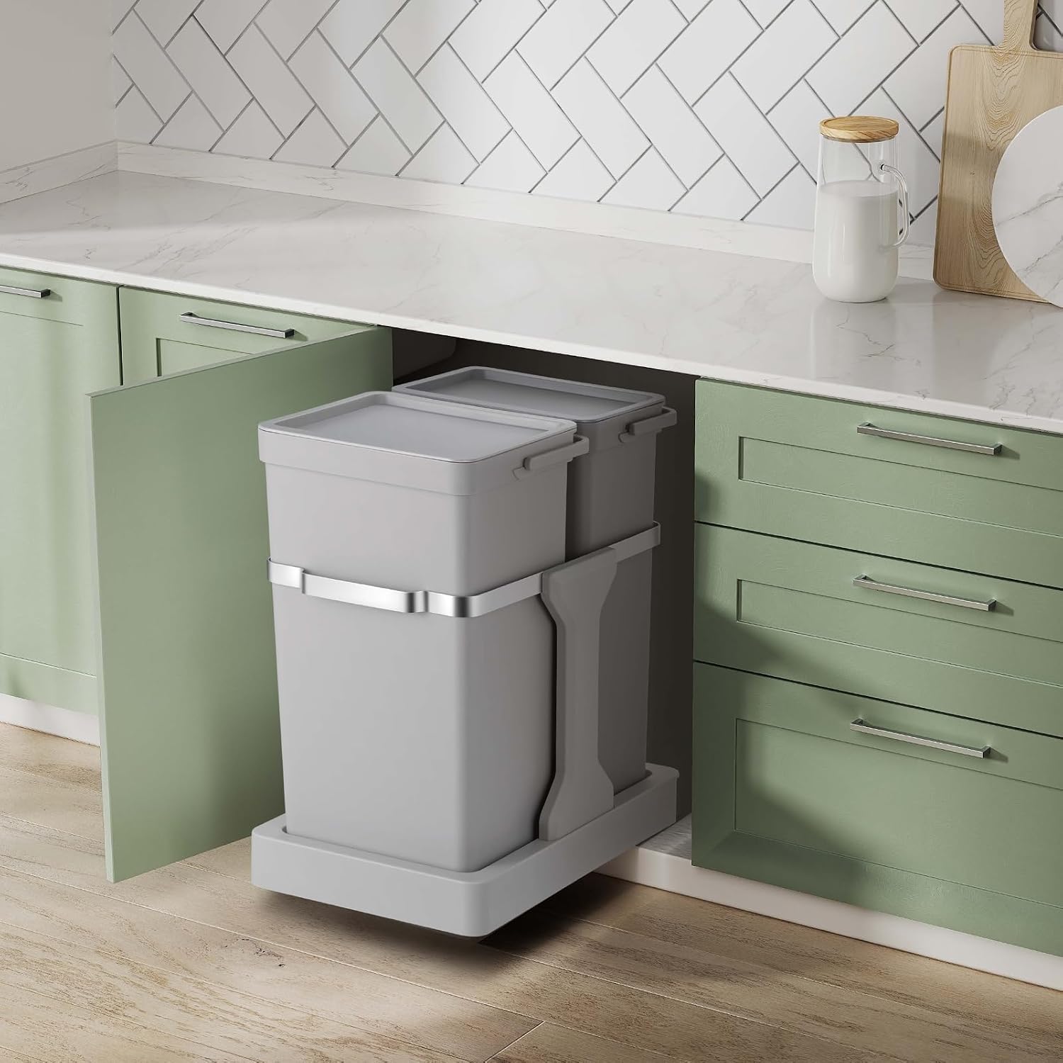 EKO Deco Duo Kitchen Recycling Bin 20 L + 15 L Removable