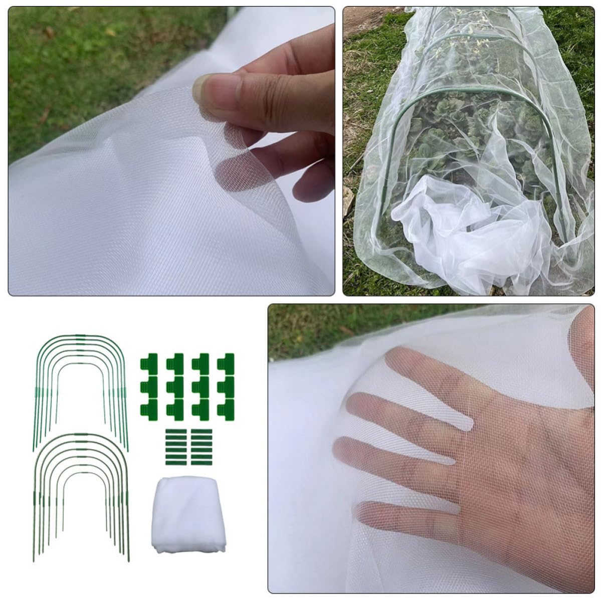 Couverture Végétale de Jardin 6,6x20 Pieds, Kit Anti-Gel