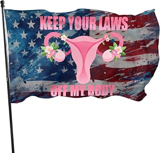 3x5 Flag Keep Your Laws Off My Body Double Sided Durable Outside Banner Garden Flags Outdoor Decor