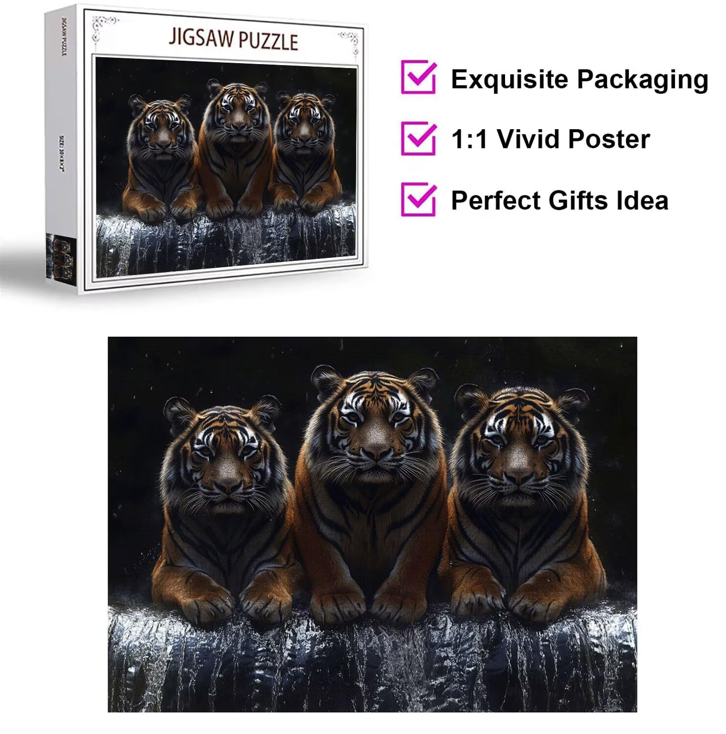 Puzzle 1314 Pieces Animal Puzzle 3D, Adultes Classique Puzzles, n-404