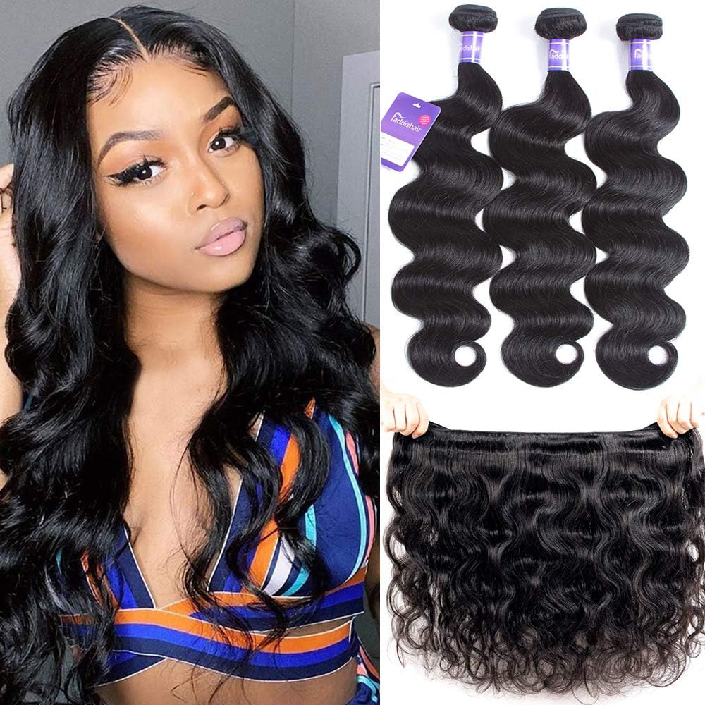 Brazilian Bundles Virgin Human Hair 14"16"18" Body Wave 3 Bundles Unprocessed Human Hair Weave Brazilian Hair Bundles Faddishair