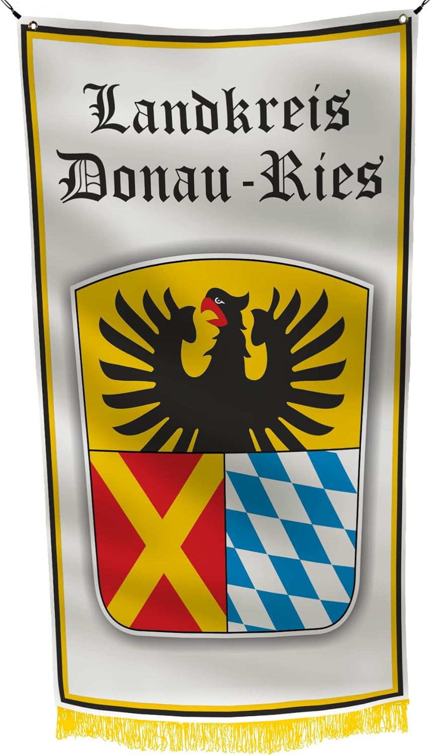 Donau-Ries Germany 3x5 feet Flag Banner Vivid Color Double Stitched Brass Grommets (Donau-Ries)