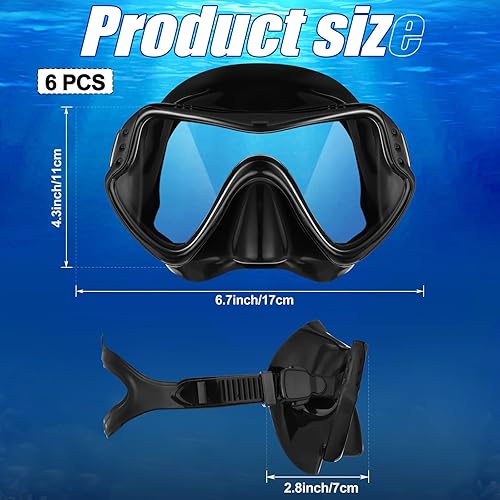 Miniatura 9 de 6 gafas de esnórquel para adultos, máscara de buceo, vista panorámica, gafas de buceo, equipo de entrenamiento de natación para jóvenes, adultos,