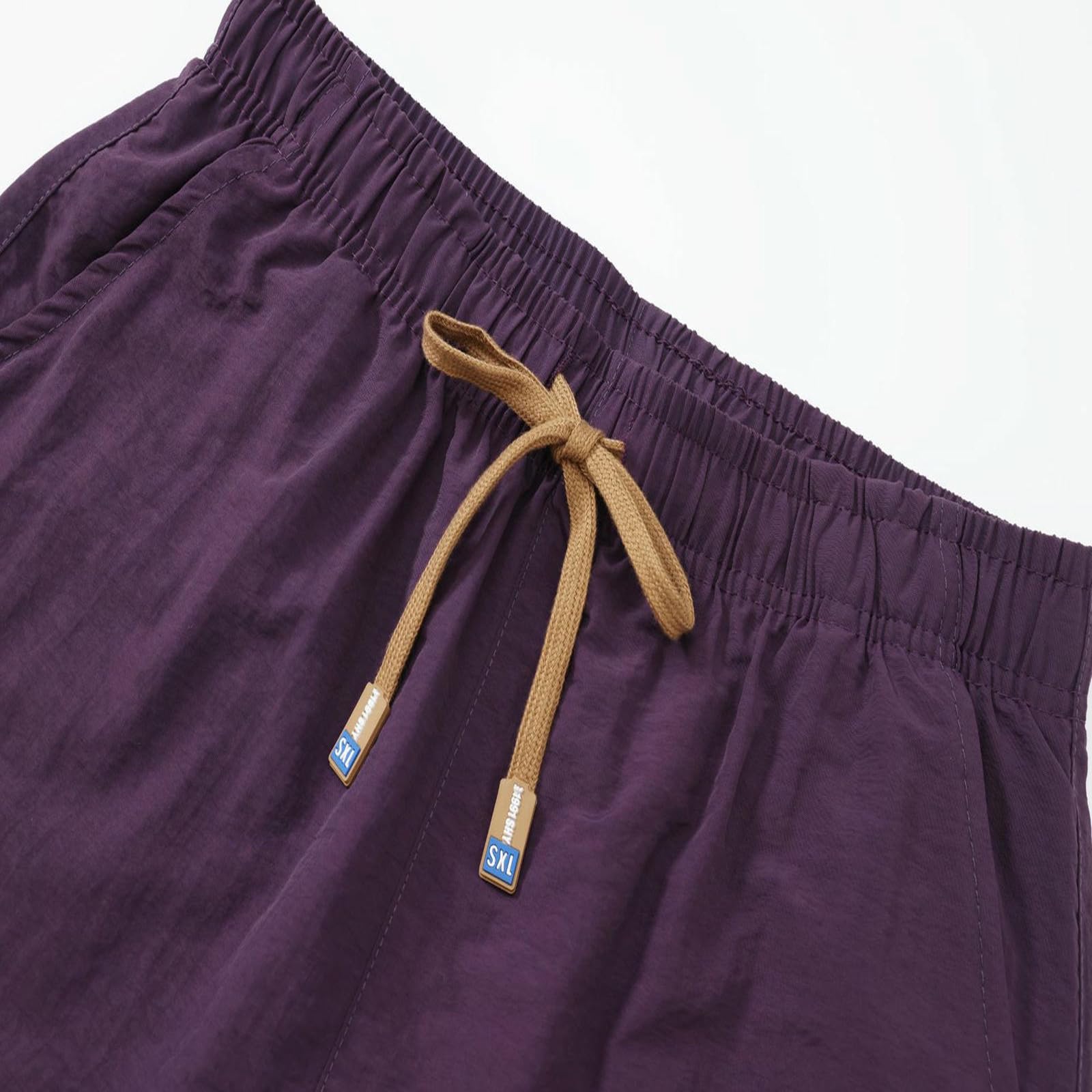 męskie spodenki outdoorowe z wieloma kieszeniami do pracy - Quick-Dry Casual Cargo For Work, Golf & Everyday Wear Breathable Comfortable-purple-2XL