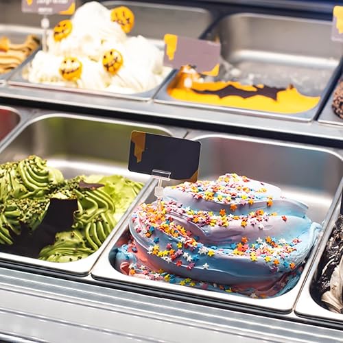 Miniatura 5 de TOPZEA Paquete de 4 sartenes de hotel de tamaño medio, 2.5 pulgadas de profundidad de 12 de tamaño 12 de acero inoxidable, bandeja de comida para