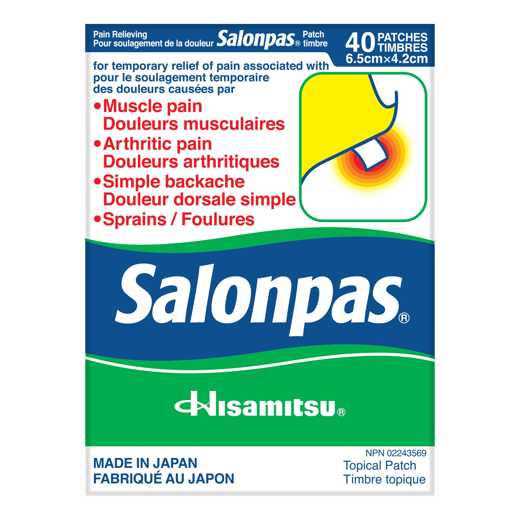 Salonpas Pain Relieving Patch - 40 Ea