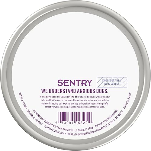 Miniatura 2 de Sentry Collar calmante para perros, collar de feromonas que reduce la ansiedad, libera feromonas durante 30 días, ayuda a calmar durante ruidos