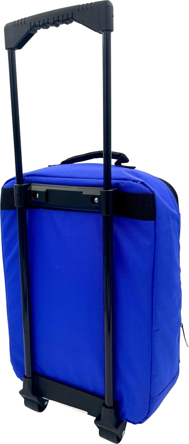 Fast Forward Kid's License 16" Soft Side Wheeled Pilot Case- Rolling Luggage (Stitch)