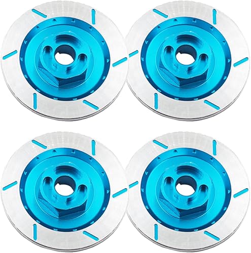 ShareGoo - 4 unidades de aleación de aluminio de 0.472 pulgadas (0.472 in), decoración de disco de freno hexagonal compatible con HSP HPI, Kyosho