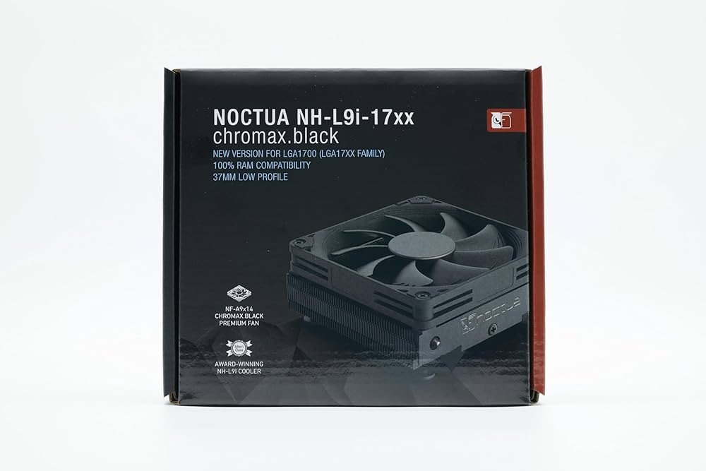 Amazon.co.jp: Noctua NH-L9i-17xx chromax.black, 92mm ロー